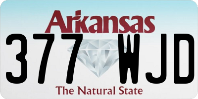 AR license plate 377WJD