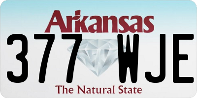 AR license plate 377WJE