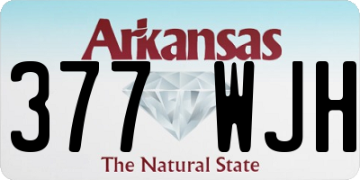 AR license plate 377WJH