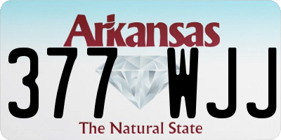 AR license plate 377WJJ
