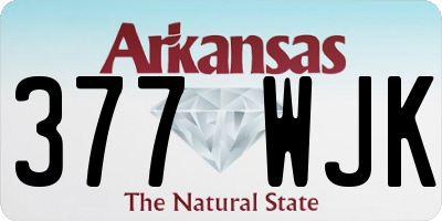 AR license plate 377WJK