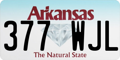 AR license plate 377WJL