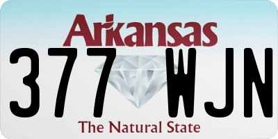 AR license plate 377WJN