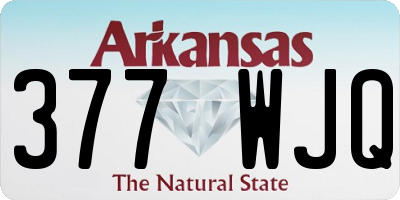 AR license plate 377WJQ