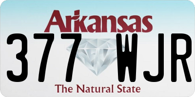AR license plate 377WJR
