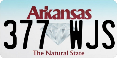 AR license plate 377WJS