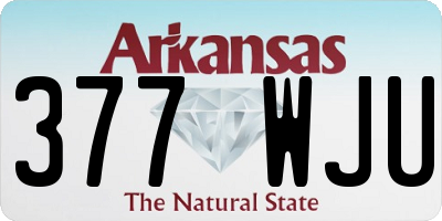 AR license plate 377WJU