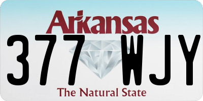 AR license plate 377WJY