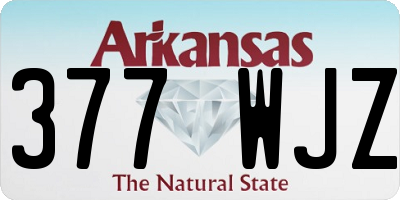 AR license plate 377WJZ