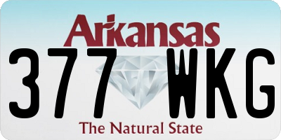 AR license plate 377WKG