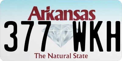 AR license plate 377WKH