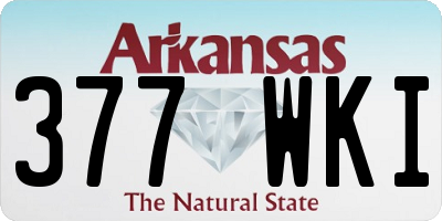 AR license plate 377WKI