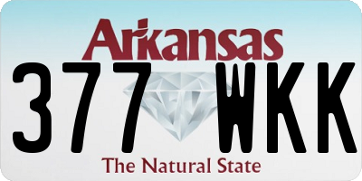 AR license plate 377WKK