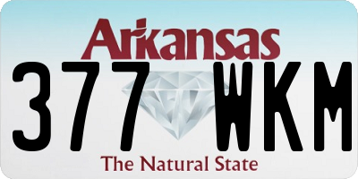 AR license plate 377WKM