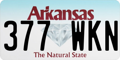 AR license plate 377WKN