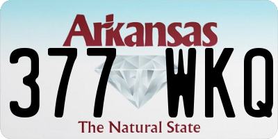 AR license plate 377WKQ