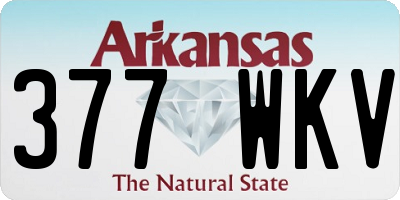 AR license plate 377WKV