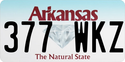 AR license plate 377WKZ