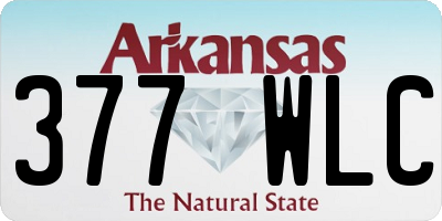 AR license plate 377WLC
