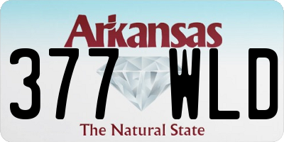 AR license plate 377WLD