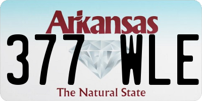 AR license plate 377WLE