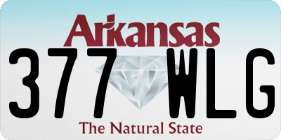 AR license plate 377WLG