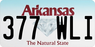 AR license plate 377WLI