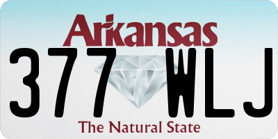 AR license plate 377WLJ