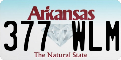AR license plate 377WLM