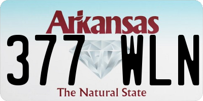 AR license plate 377WLN