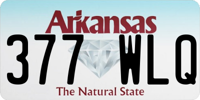 AR license plate 377WLQ