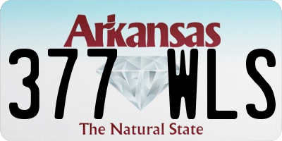 AR license plate 377WLS