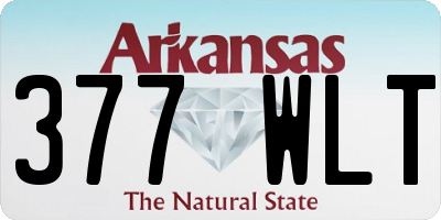 AR license plate 377WLT