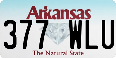 AR license plate 377WLU
