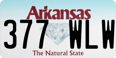 AR license plate 377WLW