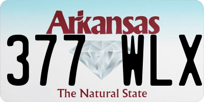 AR license plate 377WLX