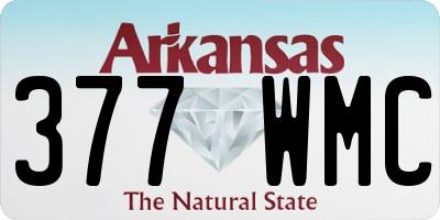 AR license plate 377WMC