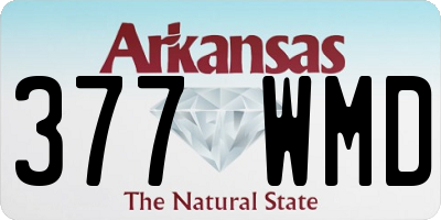 AR license plate 377WMD