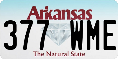 AR license plate 377WME