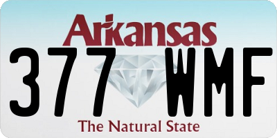 AR license plate 377WMF