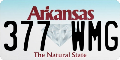 AR license plate 377WMG