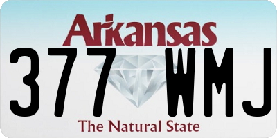 AR license plate 377WMJ