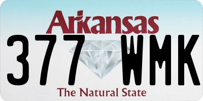 AR license plate 377WMK