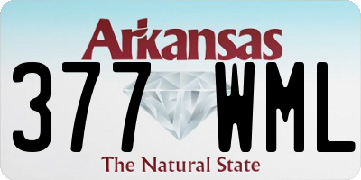 AR license plate 377WML