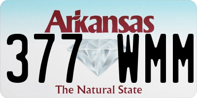 AR license plate 377WMM