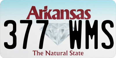 AR license plate 377WMS