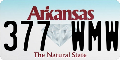 AR license plate 377WMW