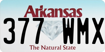 AR license plate 377WMX
