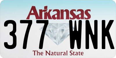 AR license plate 377WNK