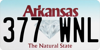 AR license plate 377WNL